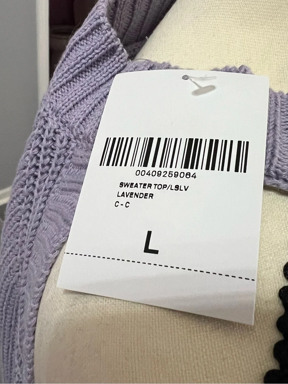 NWT Forever21 Lavender Cold-Shoulder Knit Sweater
